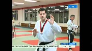 March 20, 2012 WDRB Keith Kaiser at Hwang's Martial Arts Louisville, KY