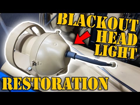 Restore your Willys Jeep | Blackout Headlight Restoration | M38A1