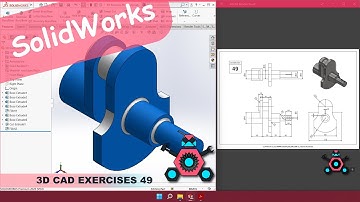 SolidWorks | 3D CAD EXERCISES 49 | StudyCadCam | Solution Tutorial |