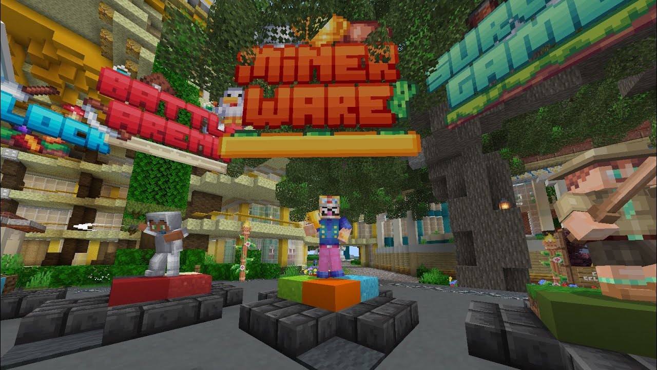 Playing Minerware until I win on the Cubecraft server | Minecraft - YouTube