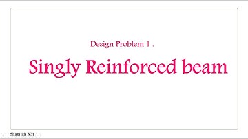 Singly Reinforced Beam Design problem 1 (Limit State Method)