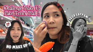 This Is A Challenge Or A Try It Out  Make Up Challenge For One Face With A Tester At The Mall