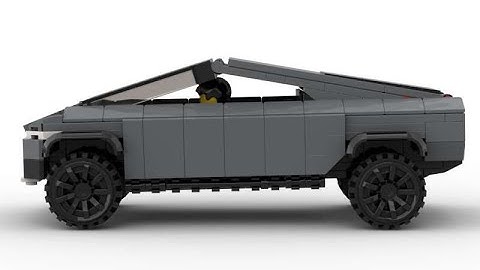 LEGO Tesla Cybertruck 8 wide Speed Champions Time-lapse