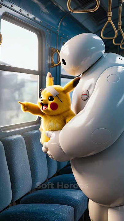 Baymax Saves Pikachu From The Assassin! #shorts #story