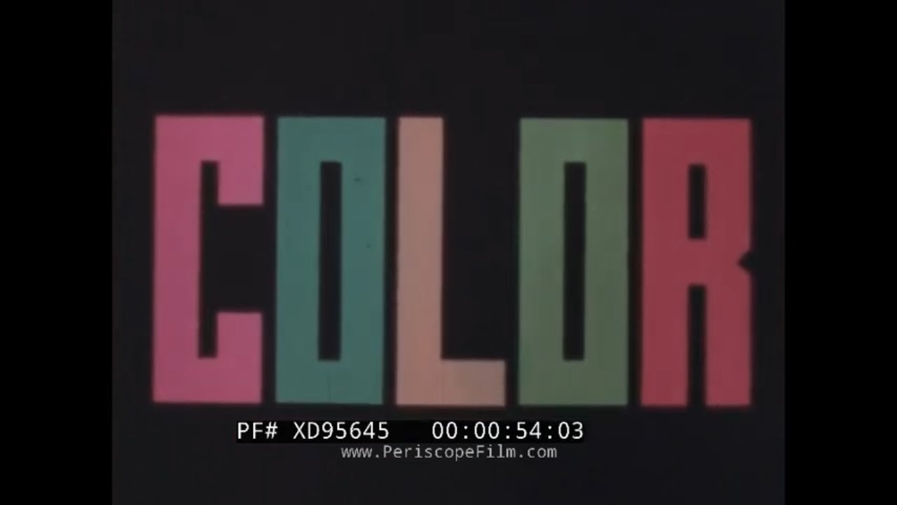 “ COLOR ”  1963 RCA COLOR TV   TELEVISION PROMO / ADVERTISING FILM   XD95645