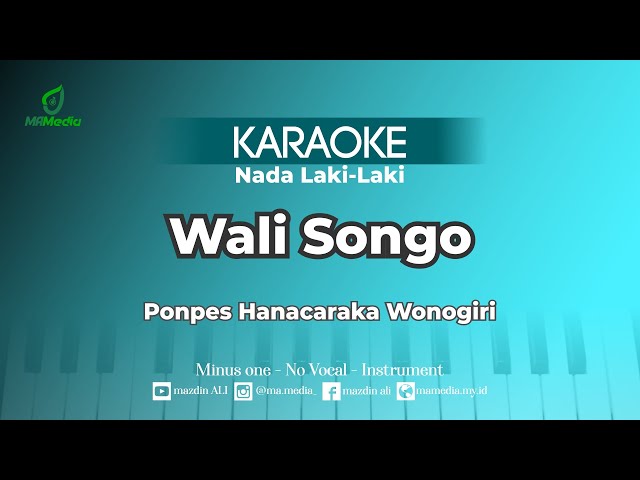 Karaoke Lagu Wali Songo - Ponpes Hanacaraka Wonogiri | Nada Laki-laki class=