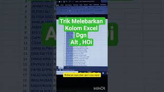 Belajar Komputer Gratis! Trik melebarkan kolom excel! #belajarkomputer