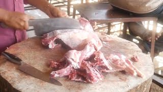 Amazing Fastest Fresh #Mutton Cutting Live In Mutton Market || Foodtraveller screenshot 4