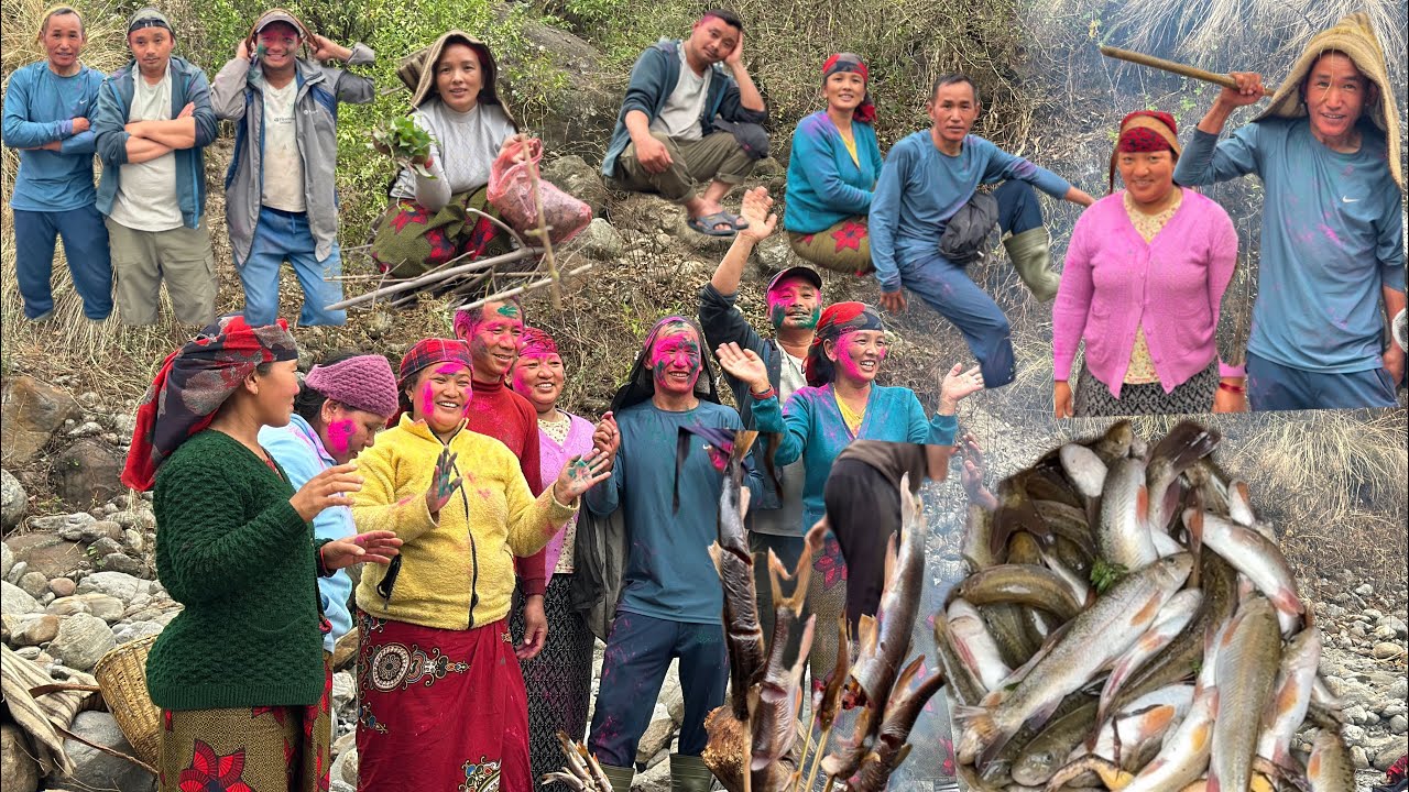 हाम्रो होलि खोला तिरा है साथीहरु एकदमै रमाईलो भयो#Bhujung gau 