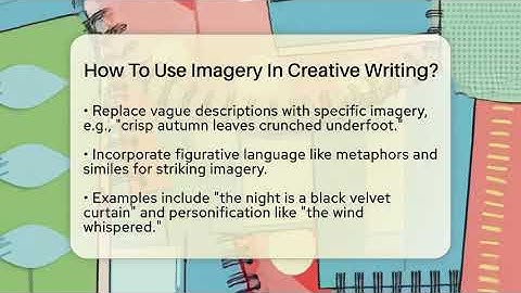 How To Use Imagery In Creative Writing? - The Prose Path