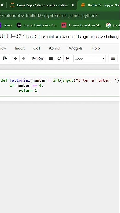 Math Factorial ! With Python - YouTube