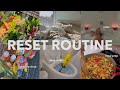 SUNDAY RESET ROUTINE 🌱 FALL deep clean, grocery shop, meal prep, fresh flowers, productive *relax*