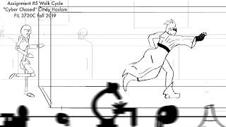 Walk (Run) Cycle Line Test: Cyber Chased