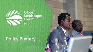 Policy Plenary -  GLF Nairobi 2018