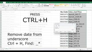 Remove Dates from (Ctrl + H): Find -* for hyphens, (* for first brackets, and _* for underscores.