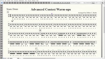 SNARE - Advanced Contest Warmups - PRACTICE VIDEO