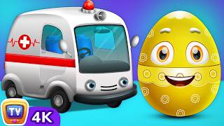 surprise eggs toys utility vehicles kids car fire truck