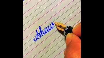 "Shaurya" Beautiful name in Cursive #cursivewriting #calligraphy #shorts