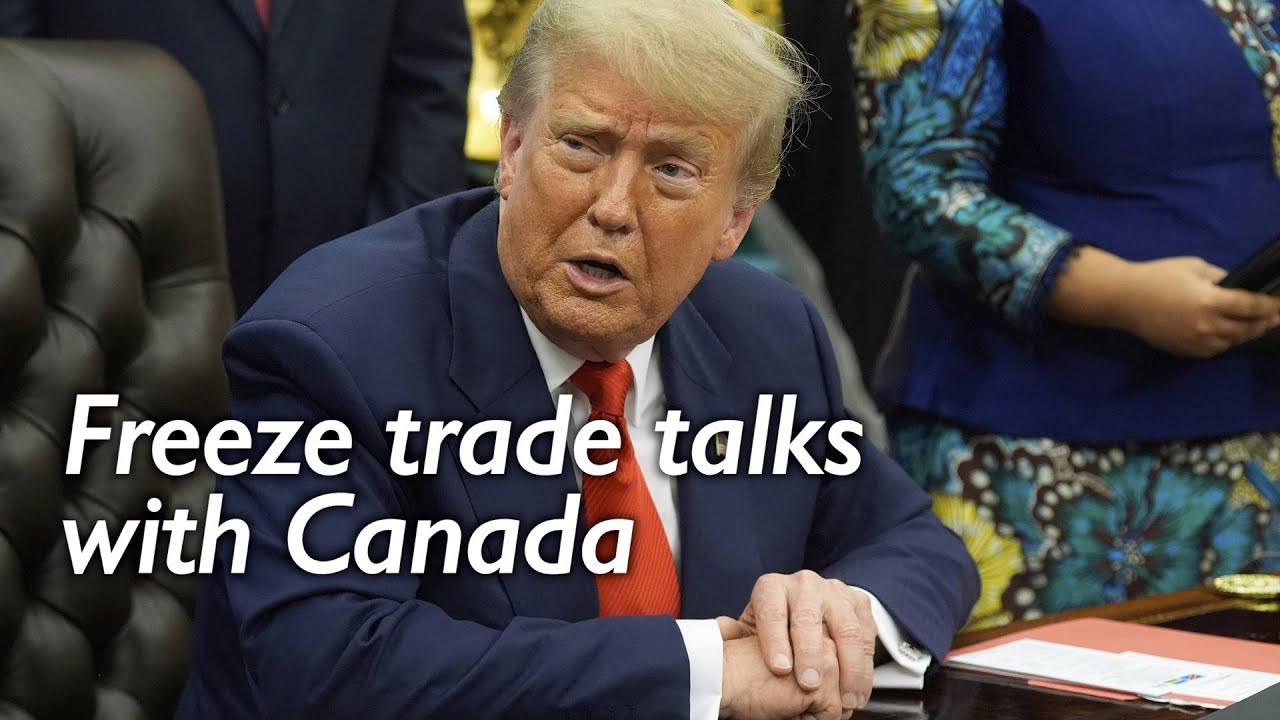 Trump halts Canada trade talks over its 'copying Europe' big tech tax ...