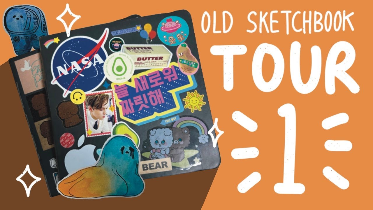 OLD SKETCHBOOK TOUR part 1 | 2019~2020 | 옛날 스케치북 투어 1편 - YouTube