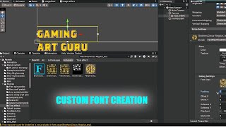 How to create bitmap font in Unity / Custom font creation / Unity tutorial