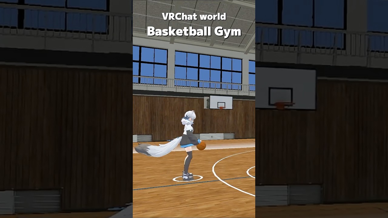 バスケができるVRChatワールドを作りました #shorts #vrchat #basketball