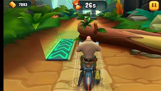 Jumanji Bike Mission crazy Gameplay#shorts#animation#one hand mobile games screenshot 4