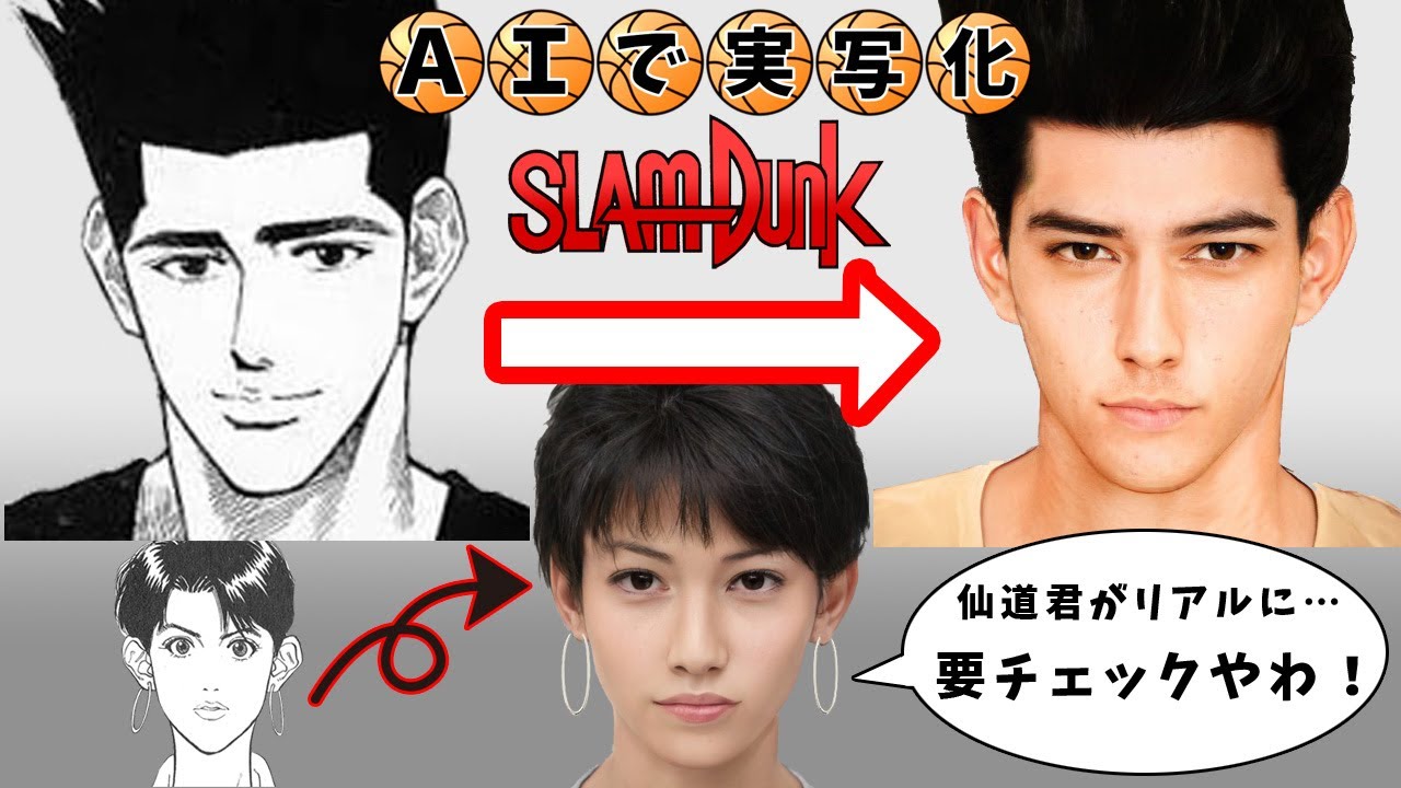 Slam Dunk Characters In Real Life Challenge To Make Live Action Anime Characters With Ai Youtube