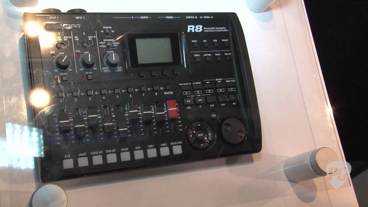 NAMM '11 Zoom R8 MultiTrack Recorder/Interface/Controller YouTube
