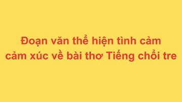 Đoạn văn thể hiện tình cảm cảm xúc về bài thơ Tiếng chổi tre