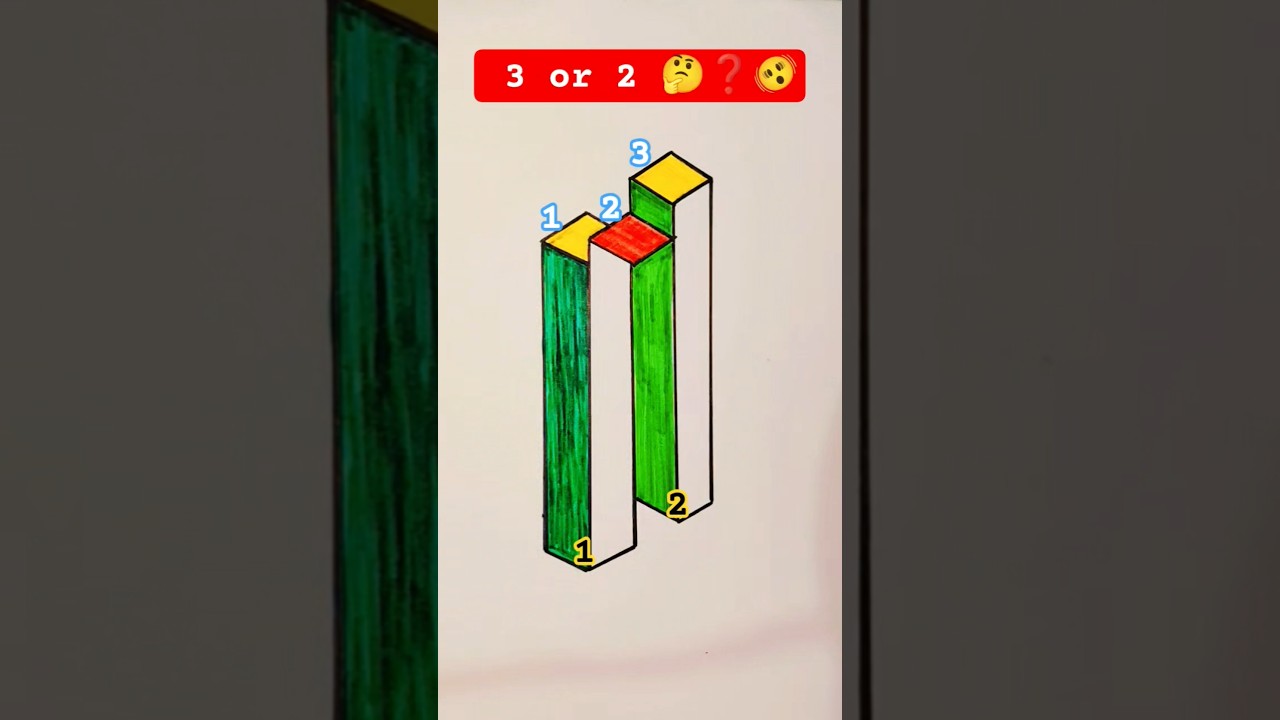 How is this possible ???????? #art #drawing #youtubeshorts #viralshort #trending #3d #illusion 