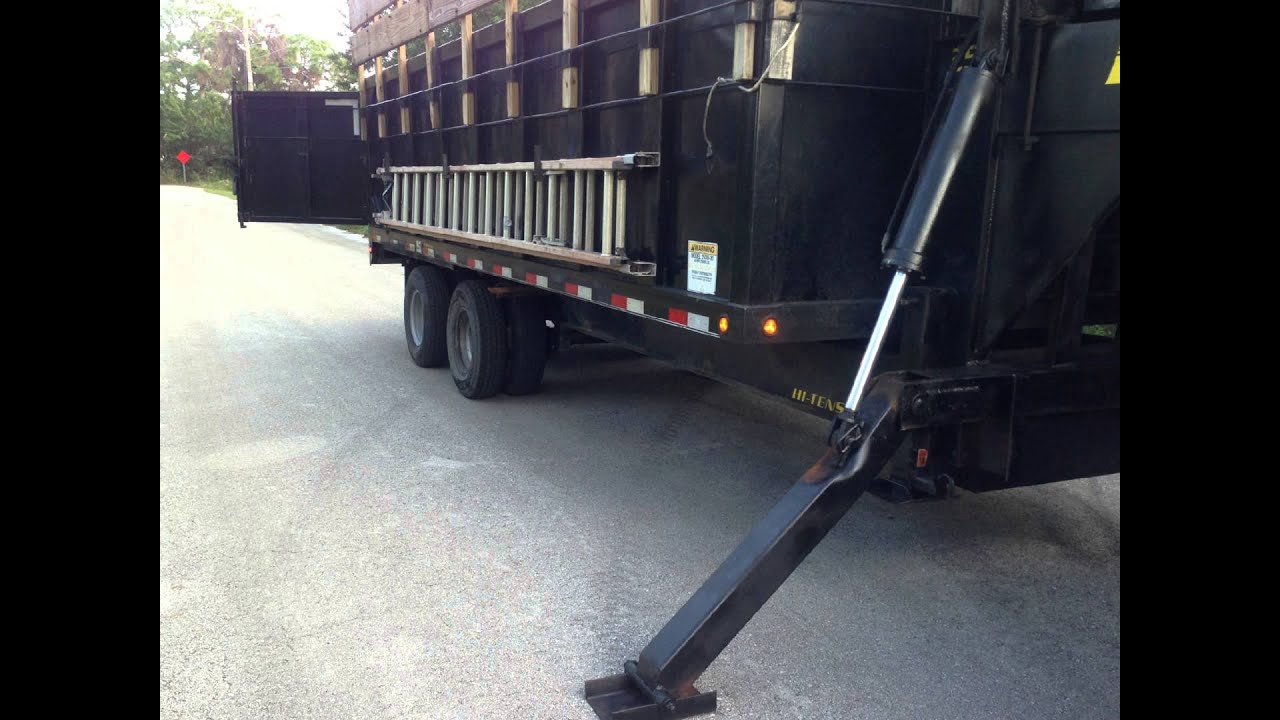 2009 Big Tex Dump Trailer with Grapple slideshow YouTube