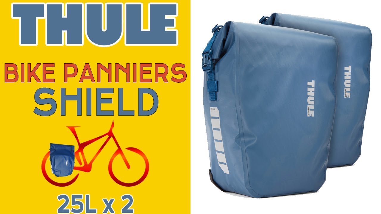 Sacoches Vélo Thule Shield - Lot De 2 - 25L - Noir - Nylon - Neuf