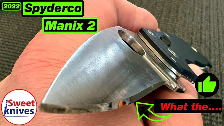 Spyderco Manix 2 Knife with S110V - Wicked Edge Sharp Mirror Edge