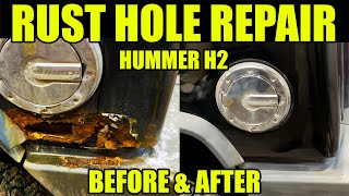 Sports Performance Repairing Rust Holes on Hummer H2