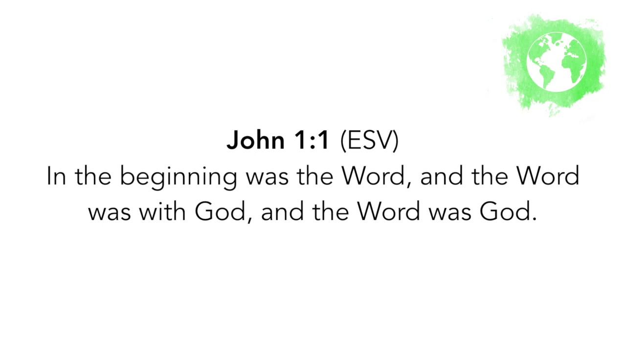 SCRIPTURE MEMORY SONG - John 1:1