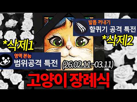 현재 극단적 너프로 '공격성 0'이 된 미드 시즌 신캐 고양이 근황... 블리자드 패치 이건 좀 아닌 것 같은데요??