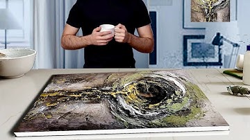 Mastering TEXTURED Art | ABSTRACT Painting on Canvas | ACRYLIC Tutorial 