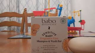 Sensitive Baby Shampoo & Wash Bar Babo botanicals fragrance free REVIEW