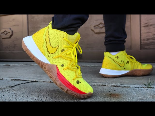 KYRIE "SPONGEBOB" REVIEW + ON FEET!!! NIKE x NICKELODEON COLLABORATION - YouTube