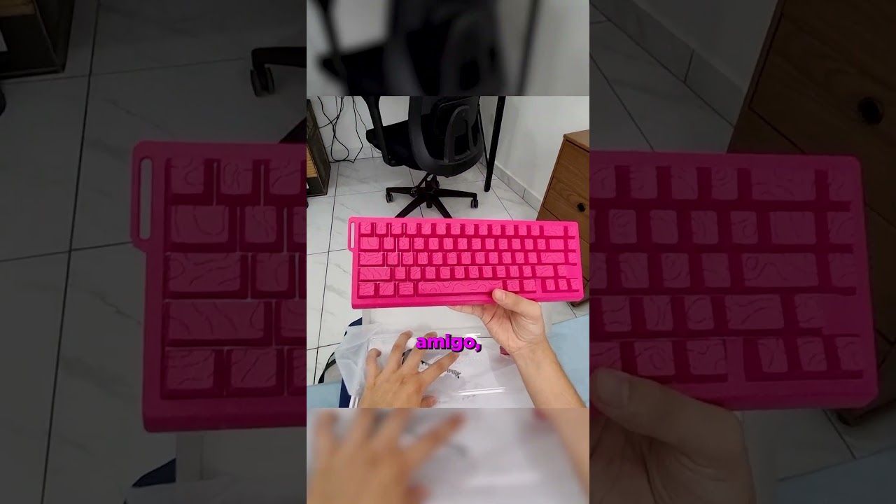 O teclado mais lindo que já tive - Attack Shark x68he #tecladogamer #setupgamer #tech