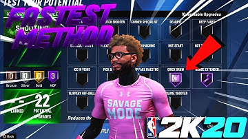 *NEW* FASTEST SHOOTING BADGE METHOD AFTER PATCH! HOW TO GET BADGES FAST IN NBA 2K20! (NO GLITCH)