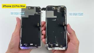 For iPhone 15 Pro Max Front Screen Outer Glass Lens with OCA Optically Clear Adhesive