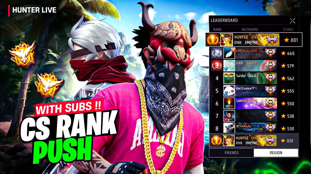 🔴HUNTER LIVE👑PLAYING WITH SUBSCRIBERS❤️ Garena Freefire || Road To 3k🎯