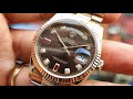 [Rolex 1 tỷ] Rolex Day Date President Everose Gold Chocolate Dial 36mm 118235 | ICS Authentic
