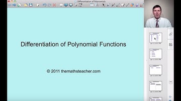 Differentiating Polynomial Functions