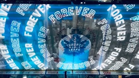 Toronto Maple Leafs 2020 3D Ice Projection Amazing Graphics!!  Team Intro Great Hype Ice Video!!!