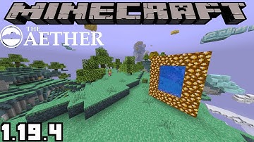 THE AETHER MOD IS BACK!! - MINECRAFT 1.19.4 (MOD SHOWCASE)