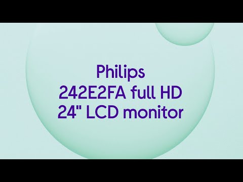 Philips 242E2FA Full HD 24" LCD Monitor - Black - Product Overview