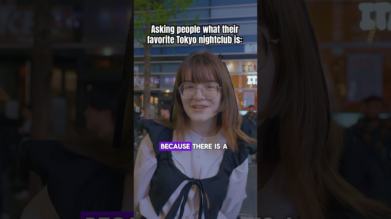 Asking people what their favorite Tokyo nightclub is. 